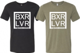"BXR LVR" OLIVE Short-Sleeved Tee